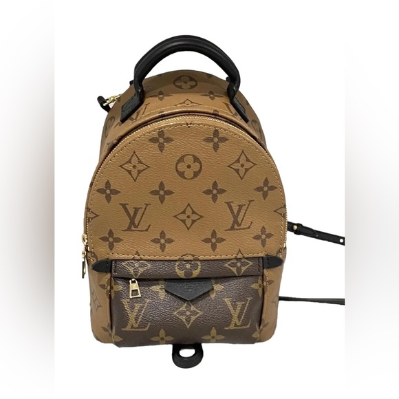 Louis Vuittan Reverse Monogram Palm Springs Mini Backpack - Picture 1 of 7
